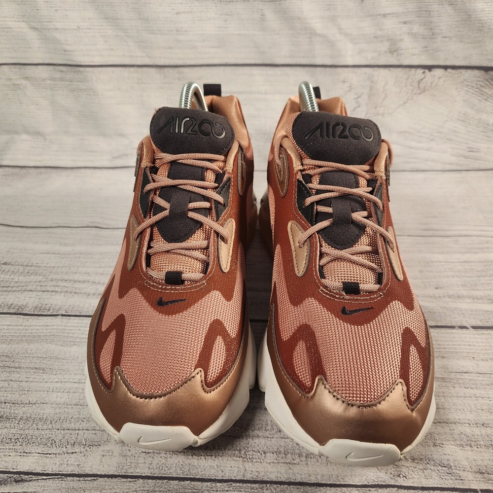 Nike Air Max 200 Womens Copper Bronze Black Sneakers CT1185-900 Low Top Shoes - Picture 3 of 9